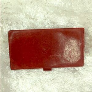 Coach checkbook holder Red